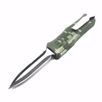 Wholesale 616 inch inch camo green models blade double action tactical automatic auto camping hunting folding knives xmas gift knife pocket tool