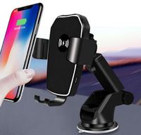 Wholesale K81 Wireless W Fast Charging Car Suction Cup Charger Mount Holder Stand for iphone samsung universal