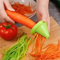 Wholesale Shredded Device Spiral Carrot Radish Cutter Vegetable Slicer Shred Device Grater Cooking Tool Kitchen Tool Gadget Funnel Model