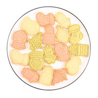 Wholesale Diy Christmas Theme Baking Mold Biscuits Icing Cookies Sugar Plastic Press Type Mould D Set Moulds Cooking Supplies rl F2