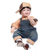 Wholesale 55CM Reborn dolls boy soft real touch life cuddly baby collecible doll toy for children