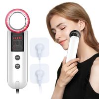Wholesale USA Stock IN1 Ultrasonic EMS Electric LED Light Therapy Skin Rejuvenation Slimming Device Best Gift