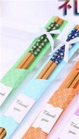 Wholesale Bamboo Chopsticks Practical Chopstick Natural Woodiness New Style Chopsticks Personalized Wedding Favors Giveaways Gift Hot Selling bbyyz