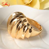 Wholesale Sunny Jewelry Big Ring New Design High Quality Copper Ring Jewelry For Women Cocktail Ring For Party Daily Wear Simple