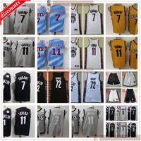 Wholesale 2020 New Basketball Kevin Kyrie Durant Irving Jerseys Cheap Biggie Way Black White City Gray Retro Jersey Short Best Quality Man