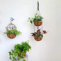 Wholesale Hanging Basket for Plants Garden Flower Planter with Chain Plant Pot Home Balcony Decoration inch Y200723