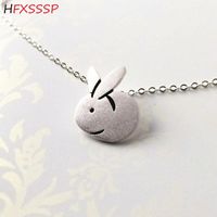 Wholesale Pendant Necklaces HFXSSSP S925 Sterling Silver Exquisite Simple Cute Drawing Zodiac Clavicle Chain Female Necklace Jewelry