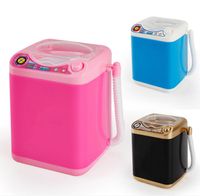 Wholesale Makeup Brush Sponge Washing Machine Cleaner Device Plastic Mini Automatic Cleaning Toy for Girls Ladies Eyelashes Washer For Make Up