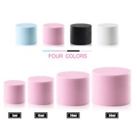 Wholesale Double Deck Cream Separate Bottle Frosting Plastic Jars Empty Woman Cosmetic Mask Travel Storage Containers Cylindrical ll F2