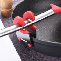 Wholesale Mats Pads Anti Scalding Spatula Clips Home Kitchen Stainless Steel Pot Pan Holder Clip Spoon Rest Pots Useful Hooks1