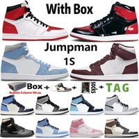 Wholesale 2022 With Box Jumpman OG s Mens Basketball Shoes Bordeaux Heritage Bred Patent Hyper Royal University Blue Lucky Green Men Sports Women Sneakers Trainers Size