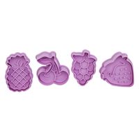 Wholesale Cute biscuits Tools Press type cookie Biscuit Mould Craft DIY Cartoon plastic Decorating Manual mold Tools Set M2