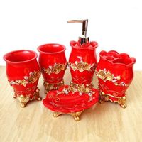Wholesale Bath Accessory Set Home Decoration Wedding Couples Bathroom Accessories Suit Kit Ly Married Gift European1