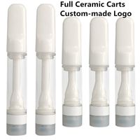 Wholesale Full Ceramic Vape Cartridges Thread Cartridges ml ml Vaporizers Press on Vape Carts for Thick Oil Cartridges Packaging Custom Made