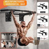 Wholesale Horizontal Bars Multifunctional Wall Mount Pull Up Bar Dip Station Chin Indoor Fitness Equipment For Home Gym Heavy Duty1