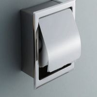 Wholesale And Retail Polished Chrome Stainless Steel Bathroom Toilet Paper Holder Tissue Box Holder EEF4814