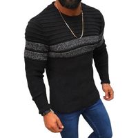 Wholesale Men s Sweaters Sweater Men Casual Stripes Pullover Shirt Autumn Winter Slim Fit Long Sleeve Mens Knitted Cotton Pull Homme Top