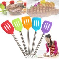 Wholesale New Pc Silicone Spatula Spoon Scraper Mixer Butter Stainless Steel Handle Cooking Kitchen Utensil Cocina Utensilios