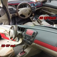 Wholesale Interior Central Control Panel Door Handle D D Carbon Fiber Stickers Decals Car styling Cover Parts Products Accessories For Nissan Sentra Sylphy Year