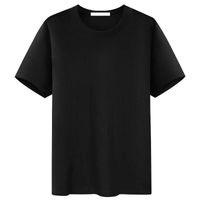 Wholesale Cotton Black Big XS XL Mens T Shirts Cool Men s Woman Fashion Anti Shrink Soft Breathable Autumn TShirts Tops Clothes Summer Girl Short Sleeve T Shirts With Pocket