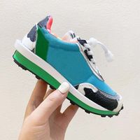 Wholesale 2020 Kids casual shoes Boys Girls Green yellow Pink casual shoes Waffle Plush classic Designer shoes Size EUR high quality