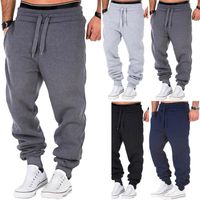 Wholesale Men s Pants Fashion Mens Loose Trousers Sport Gym Exercise Tracksuit Skinny Jogging Joggers Sweat Rope Tie Slim Fit