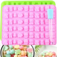 Wholesale Cartoon Silicone Moulds Animal Lion Bears Paw Gummy Candy Chocolate Mold Ice Cube Tray Jelly Molds Cake Decorating Tools HWB13551