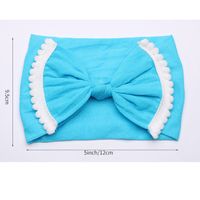 Wholesale 20 Colors Baby Girl Lace Nylon Headband fashion Elasticity soft Candy Color Bohemia Bow Infant Hair Accessories Amazon Hot Sales K2