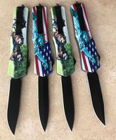 Wholesale good OEM excellent defense automatic knife kinds of styles lightweight shank sturdy spring black blade tactical folding knife