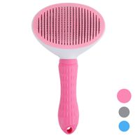 Wholesale Self Cleaning Slicker Brush For Dog Cat Pet Shedding Comb Hair Remover Brosse Grooming Tool Massages Particle JK2012PH