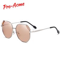 Wholesale Sunglasses Pro Acme Brand Round Oversized Polarized Women Luxury Design Gradient Lens Metal Frame Ladies Sun Glasses PC1545