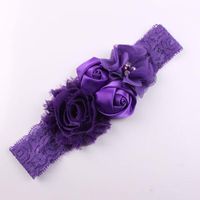 Wholesale Hair Accessories Lace Infant Headband Chic Flower Princess Girls Born Baby Shower Headwear Solid Bow Headdress For Toddler Accessory1