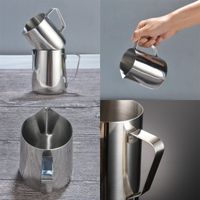 Wholesale Stainless steel Milk frothing jug Espresso Coffee Pitcher Barista Craft Coffees Latte Milks Frothings Pitcher New Arrival mg4 L1