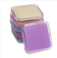 Wholesale Square Makeup Mirrors Portable Mini Cosmetic Mirrors Tin Plate Compact Pocket Mirror Small Double sided Mirror Sweet Simple Acrylic WMQ486
