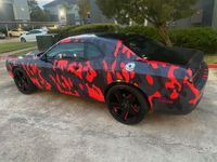 Wholesale Red Black Camouflage Premium Vinyl Car Wrap Decal Film Sheet Foil with Air Channel Release Technology