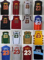 Wholesale Vintage LeBron Jdmes Jerseys Men St wincent Mary High School Irish Cavs Blue White Green Brown Red Black Stitched