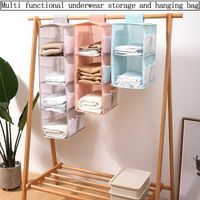 Wholesale Storage Boxes Bins Multi Layer Wardrobe Closet Foldable Organizer Shelf Section Hanging Bra Clothes Rack Holder Organiser