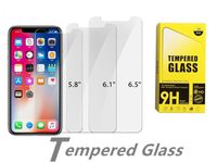 Wholesale Screen Protector for iPhone Pro Max X XS XR S SE Tempered Glass for iPhone Mini Pro Plus S Protective Glass Paper pack