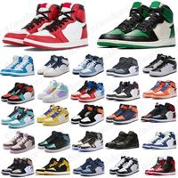 Wholesale 2021 Pine Green Black s Basketball shoes Jumpman Bloodline Men Sneakers Fearless Obsidian UNC Patent gold black toe top Trainers