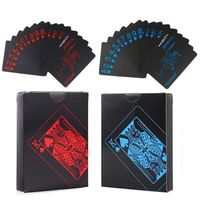 Wholesale Black Texas Holdem Classic Advertising Poker Waterproof PVC Grind Durable Board Role Playing Games Magic Card set