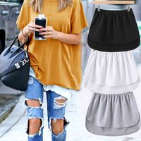 Wholesale Women Fake Fashion False Shirt Tail Blouse Hem Top Cotton Detachable Black Underskirt Uk Skirts Womens Mini Skirt