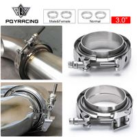 Wholesale PQY quot SUS Steel Stainless Exhaust V Band Clamp Flange Kit QUICK RELEASE CLAMP Male Female FLANGE OR NORMAL TYPE PQY vcn3 vcq3 vfn3 vfm3
