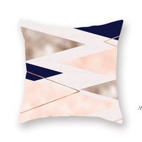Wholesale Wish the hot rose gold pink peach sheepskin paper pillow case sofa cushion household goods trade explosion RRE12265