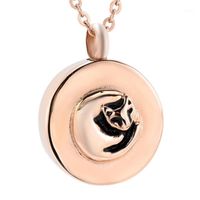 Wholesale Chains IJD9634 Stainless Steel Pet Animal Memorial Pendant For Ashes Urn Keepsake Necklace Cremation Jewelry1