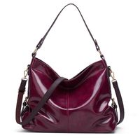 Wholesale Retro Women Shoulder Bag Oil Wax Pu Leather Woman Purse Fashion Laies Handbags Lady hand Bags Female handbag Tote SMCD zi se