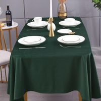 Wholesale Table Cloth Nordic American Light Lluxury Modern Velvet Dark Green Luxury High End Fabric Coffee Mat Solid Color