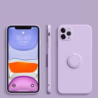 Wholesale Soft Liquid silicone Matte Phone Case For iphone pro pro max Plus X XS Max XR Fashion With stents Solid Back Cover