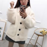 Wholesale Wool Composite Coating of Royal Genuine Women Shearling Lamb with Fur From False Coat nep