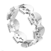 Wholesale Punk Skeleton Skulls Ring for Women Men Female Girls Cool Vintage Fashion Gold Fashion Rings Boho Chic Jewelry Birthday Gift