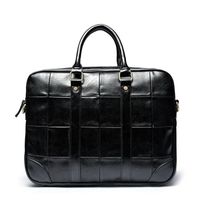 Wholesale Laptop Handbag Business Briefcase Male Lattice Office Diamond Waterproof Computer Leather Casual Messenger Women PU Men Bags Bag Emokb